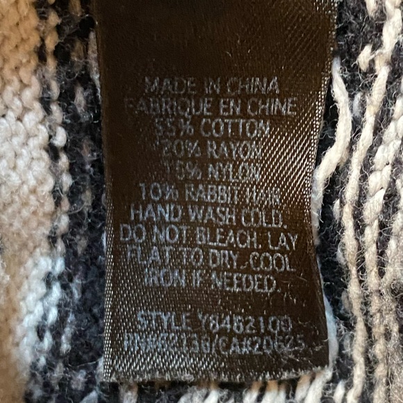 Guess Jeans Black & White Hoodie Sweater- Size M - Picture 8 of 13